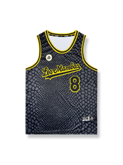 レジェンド8番 不規則ドット柄 バスケットボールジャージ