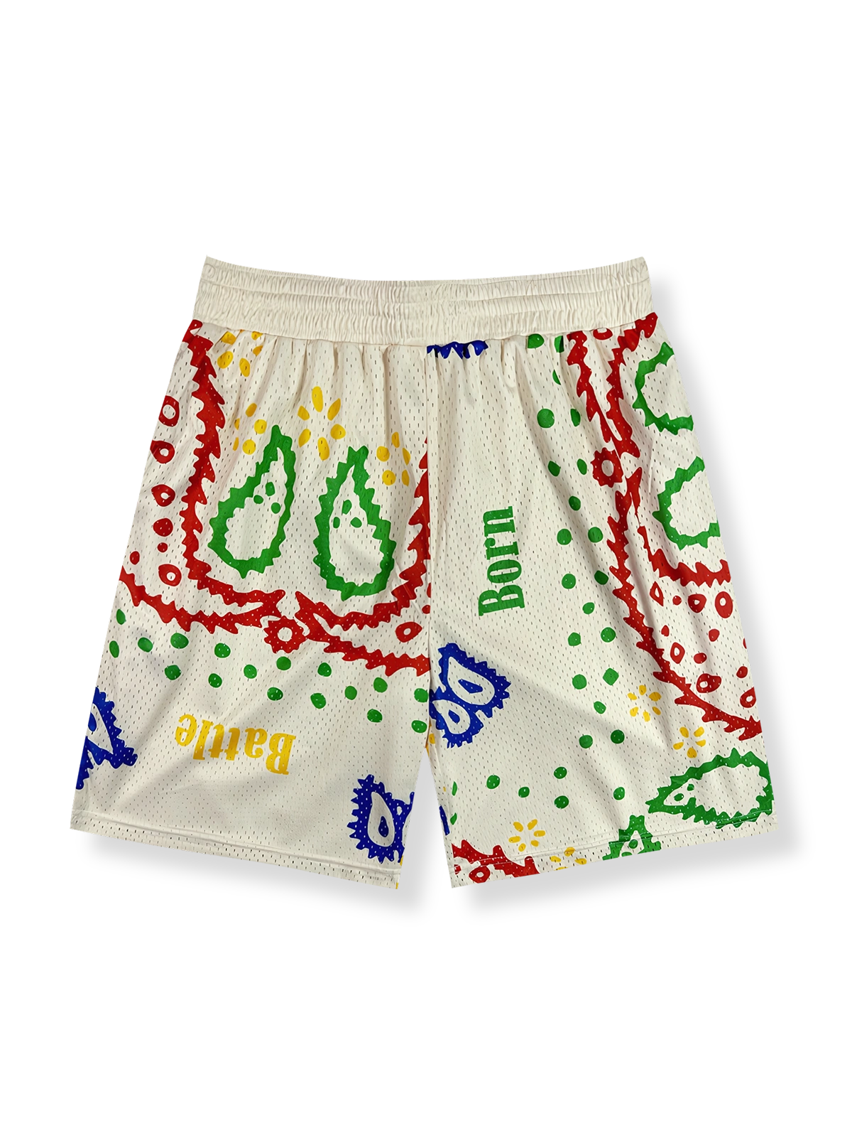 ペイズリーグラフィティバスケットボールショーツ 四分丈