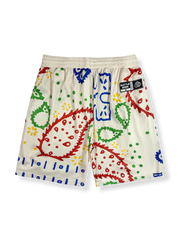 ペイズリーグラフィティバスケットボールショーツ 四分丈