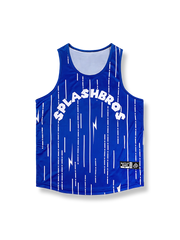 稲妻&流星デザイン スポーツ速乾バスケットボールタンクトップ