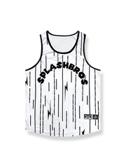 稲妻&流星デザイン スポーツ速乾バスケットボールタンクトップ