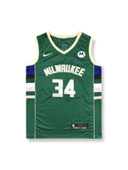 ミルウォーキー・バックス ホーム アデトクンボ 34番 バスケットボールジャージ
