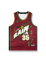 マネーレインプリントバスケットボールジャージ