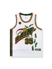 マネーレインプリントバスケットボールジャージ