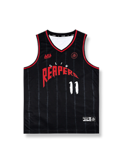 11番ストライプ柄バスケットボールジャージ、速乾通気スポーツモデル