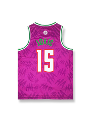 15号ジョーカープリントバスケットボールジャージ