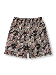 ペイズリー柄 ストリートバスケットボールショーツ 四分丈