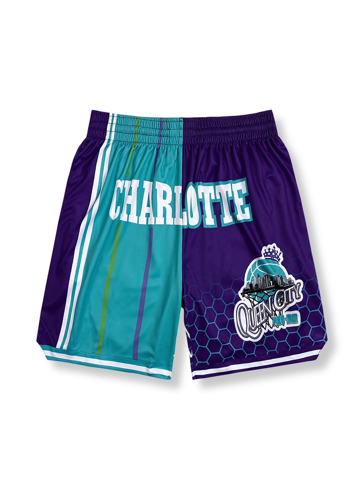 パッチワーク バスケットボールショーツ シャーロット風 五分丈, グラフィックショーツ