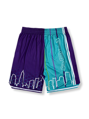 パッチワーク バスケットボールショーツ シャーロット風 五分丈, グラフィックショーツ