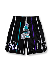 パッチワーク バスケットボールショーツ シャーロット風 五分丈