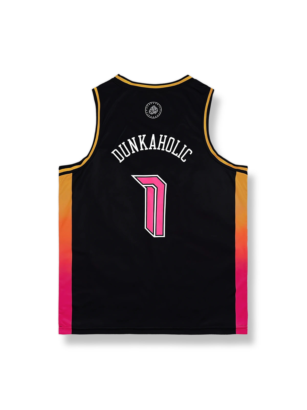 サンセットグラデーション クイックドライ バスケットボールジャージ