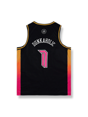 サンセットグラデーション クイックドライ バスケットボールジャージ