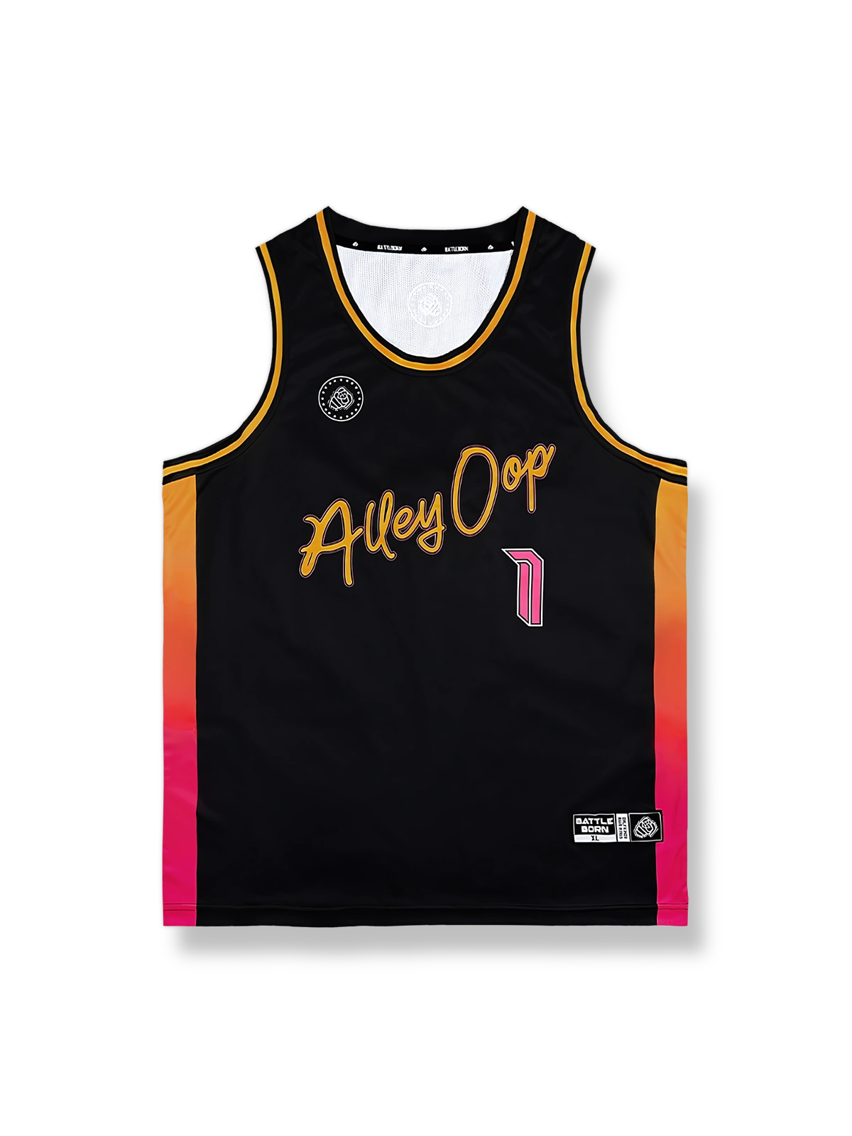 サンセットグラデーション クイックドライ バスケットボールジャージ