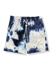 タイダイ染めワッフル生地のバスケットボールショーツ 四分丈、速乾通気スポーツモデル