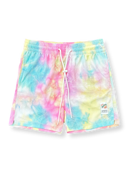 タイダイ染めワッフル生地のバスケットボールショーツ 四分丈、速乾通気スポーツモデル