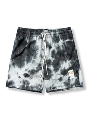 タイダイ染めワッフル生地のバスケットボールショーツ 四分丈、速乾通気スポーツモデル