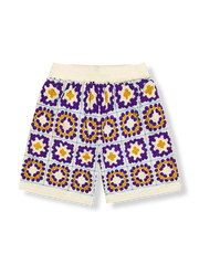 トーテムプリント 四分丈ショーツ