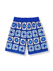 トーテムプリント 四分丈ショーツ