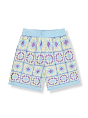 トーテムプリント 四分丈ショーツ