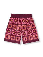 トーテムプリント 四分丈ショーツ