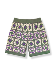 トーテムプリント 四分丈ショーツ