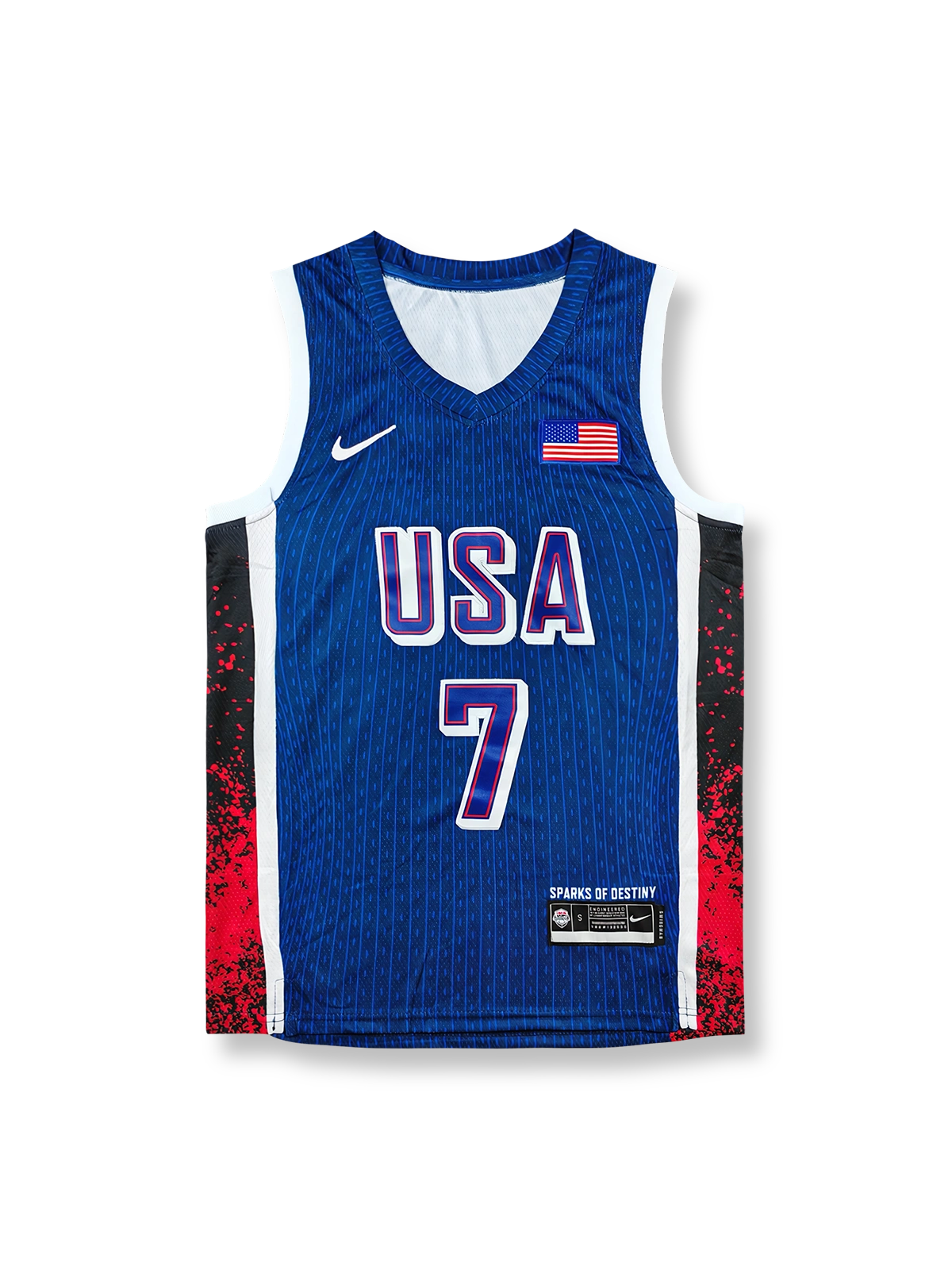 USAバスケットボール 7番 スパークス・オブ・デスティニー スペシャルエディション, ヴィンテージ バスケットボールシャツ