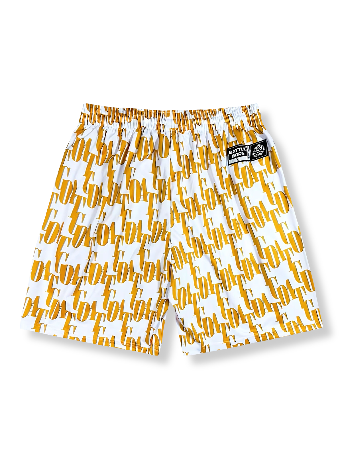 ヴィンテージレタープリントバスケットボールショーツ 五分丈