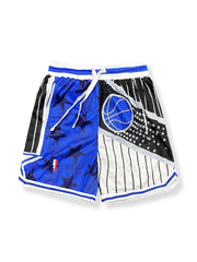 ヴィンテージパッチワーク速乾バスケットボールショーツ 四分丈