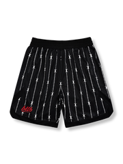 有刺鉄線プリントバスケットボールトレーニングショーツ