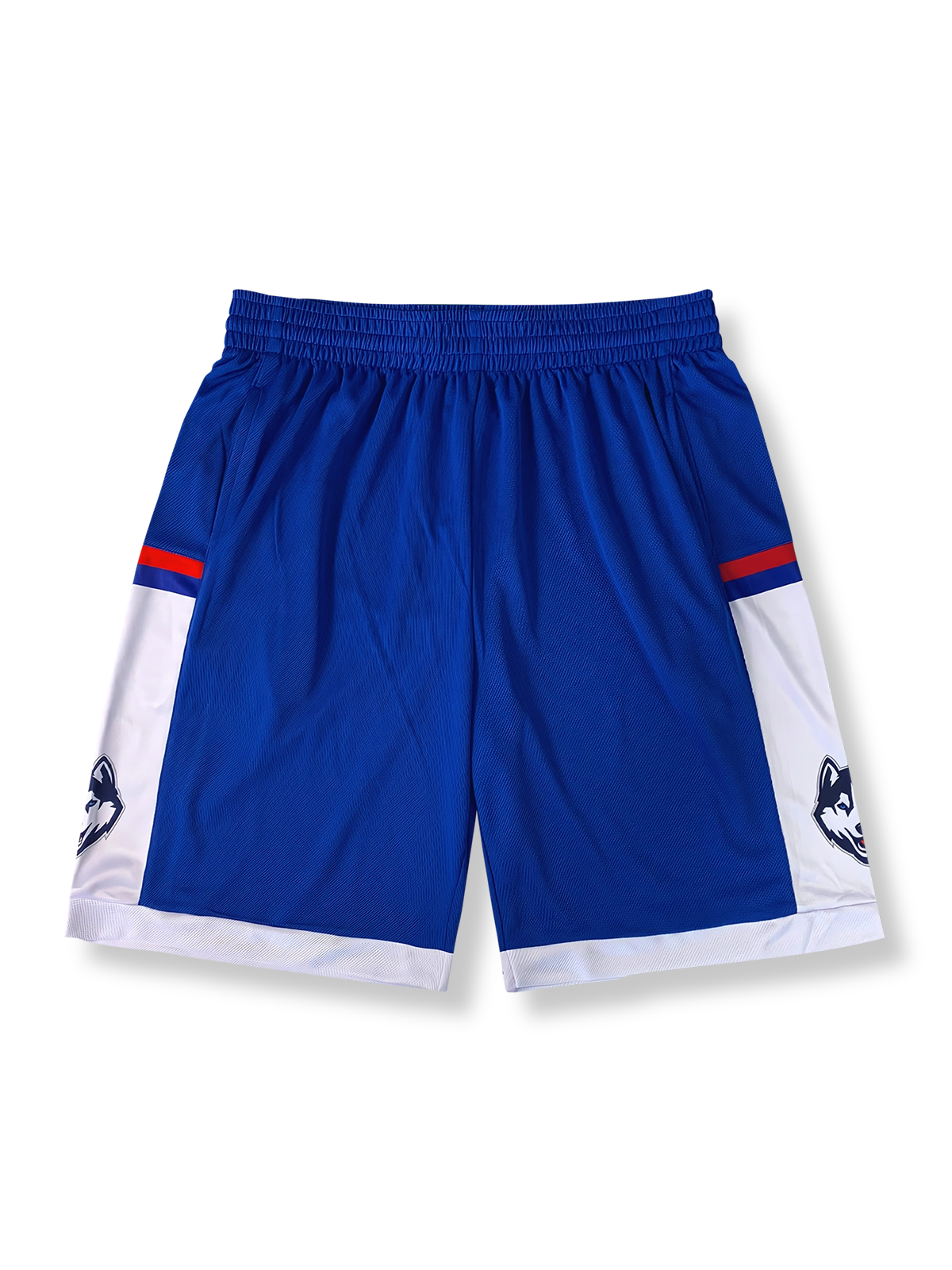 狼の頭プリントバスケットボールショーツ 五分丈