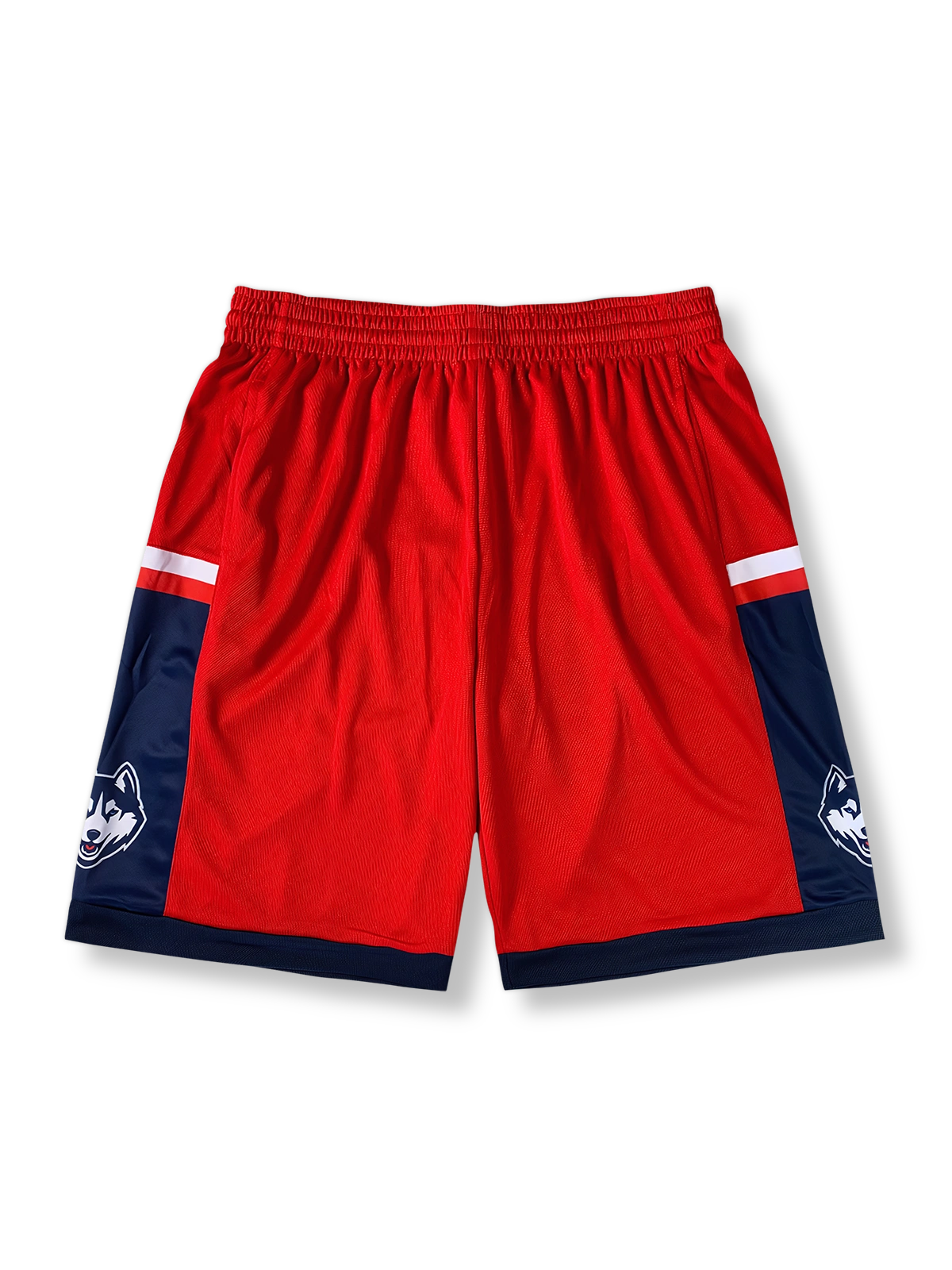 狼の頭プリントバスケットボールショーツ 五分丈