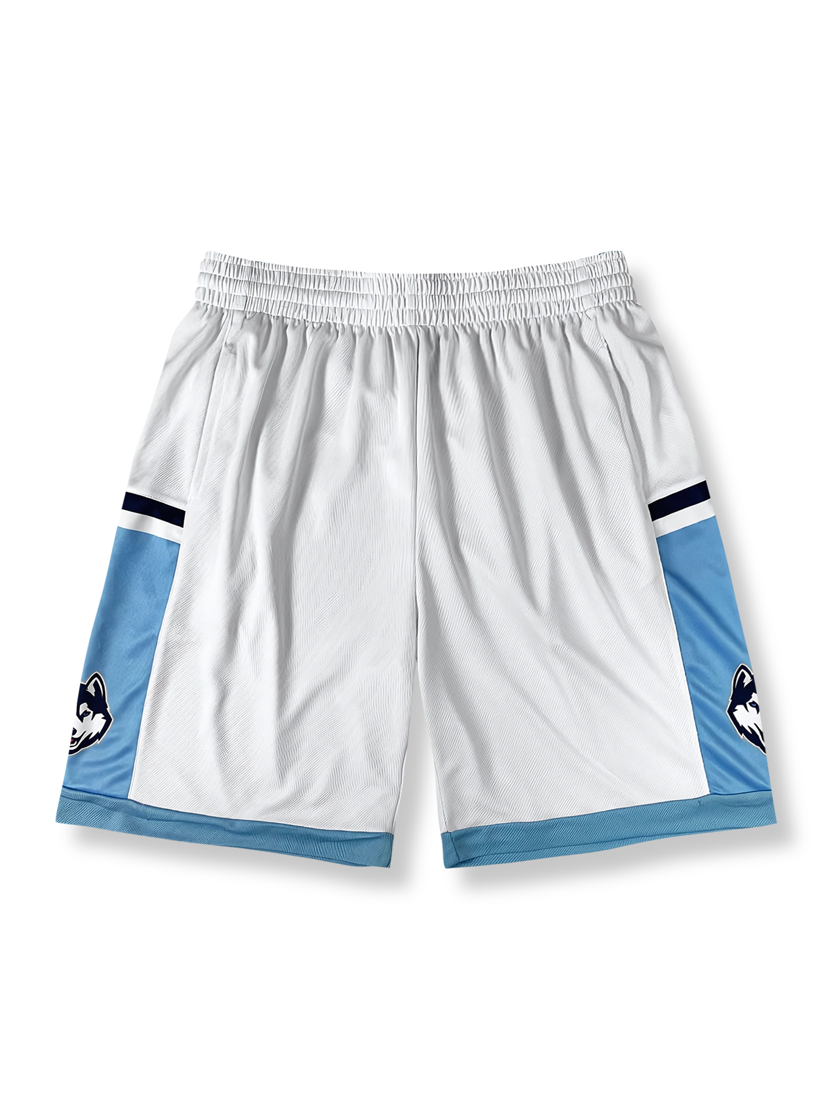 狼の頭プリントバスケットボールショーツ 五分丈