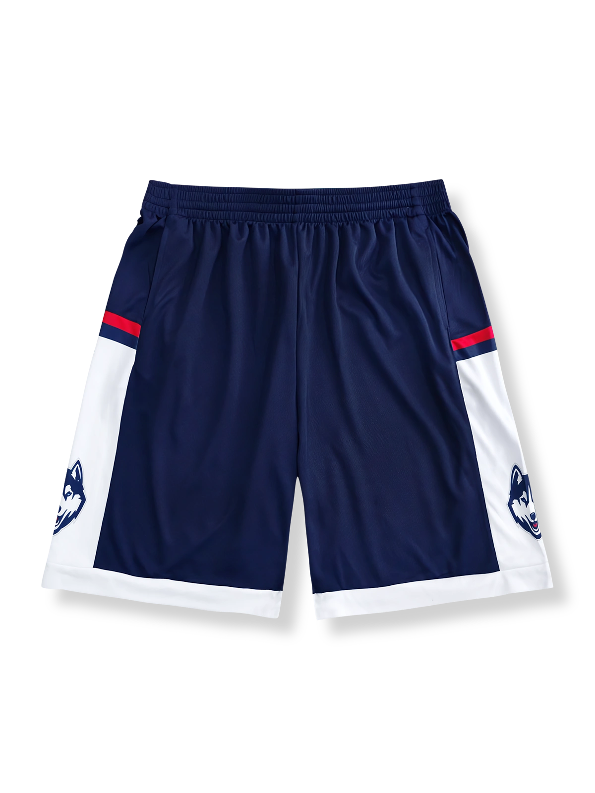 狼の頭プリントバスケットボールショーツ 五分丈