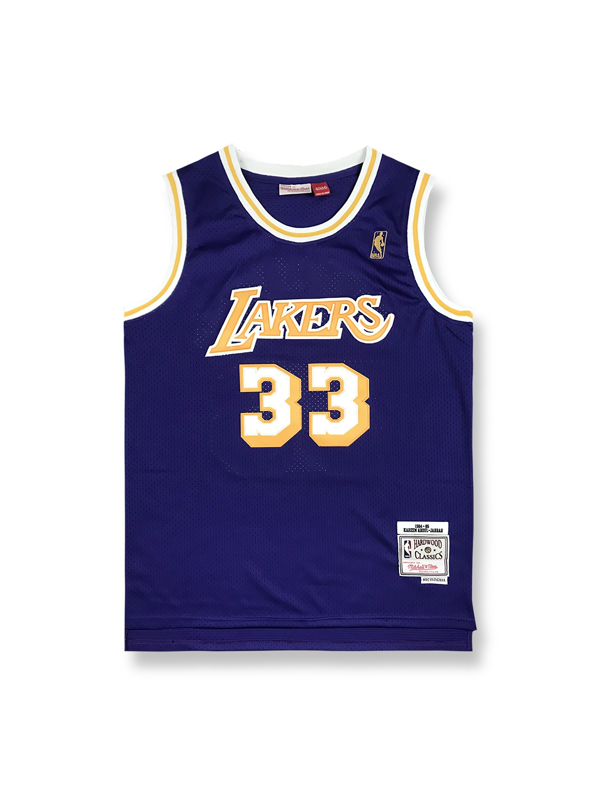 1984-85年 ロサンゼルス・レイカーズ アウェイジャージ カリーム・アブドゥル＝ジャバー 33番