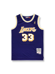 1984-85年 ロサンゼルス・レイカーズ アウェイジャージ カリーム・アブドゥル＝ジャバー 33番