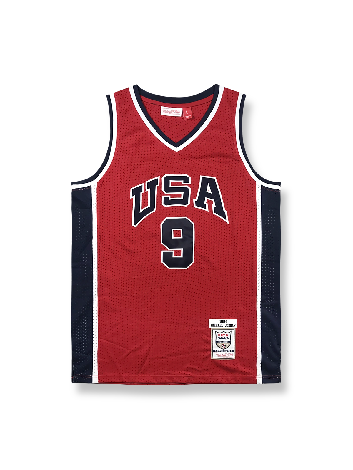 1984年 アメリカ代表 オリンピックユニフォーム マイケル・ジョーダン 9番 レッドモデル