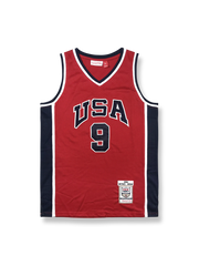 1984年 アメリカ代表 オリンピックユニフォーム マイケル・ジョーダン 9番 レッドモデル