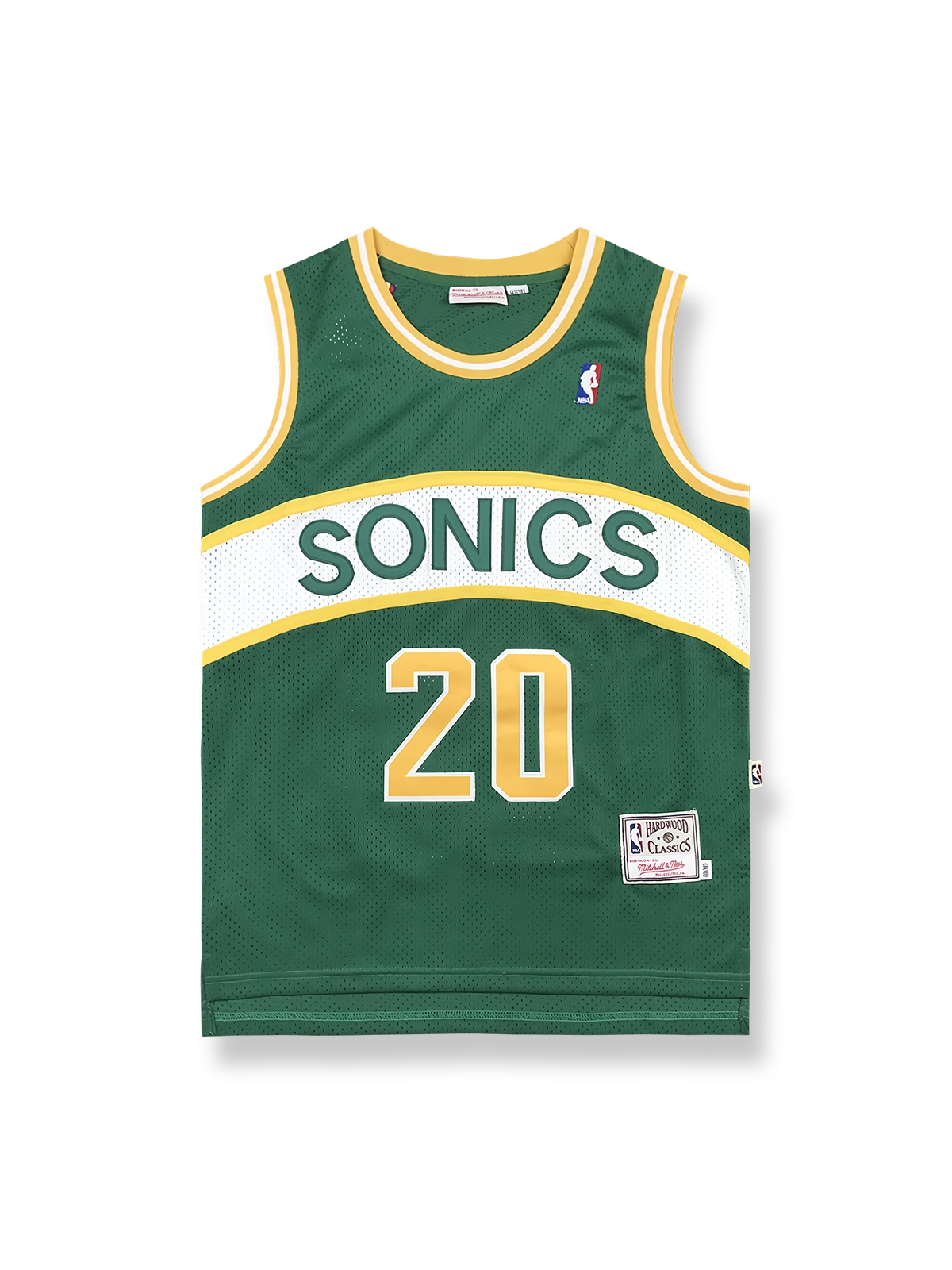 1990年代 シアトル・スーパーソニックス ホーム ペイトン 20番、ヴィンテージバスケットボールジャージ