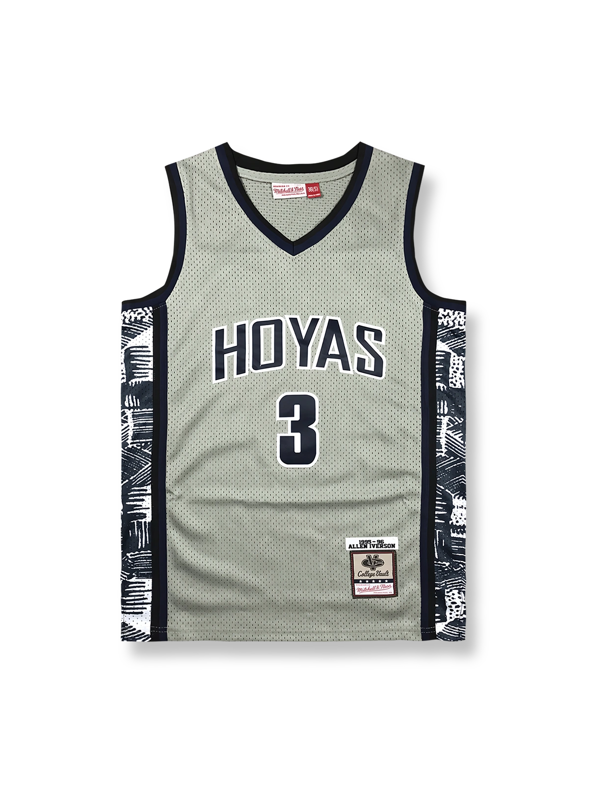 1995-96年 ジョージタウン・ホイヤーズ ホームジャージ アレン・アイバーソン 3番, ヴィンテージ バスケットボールシャツ