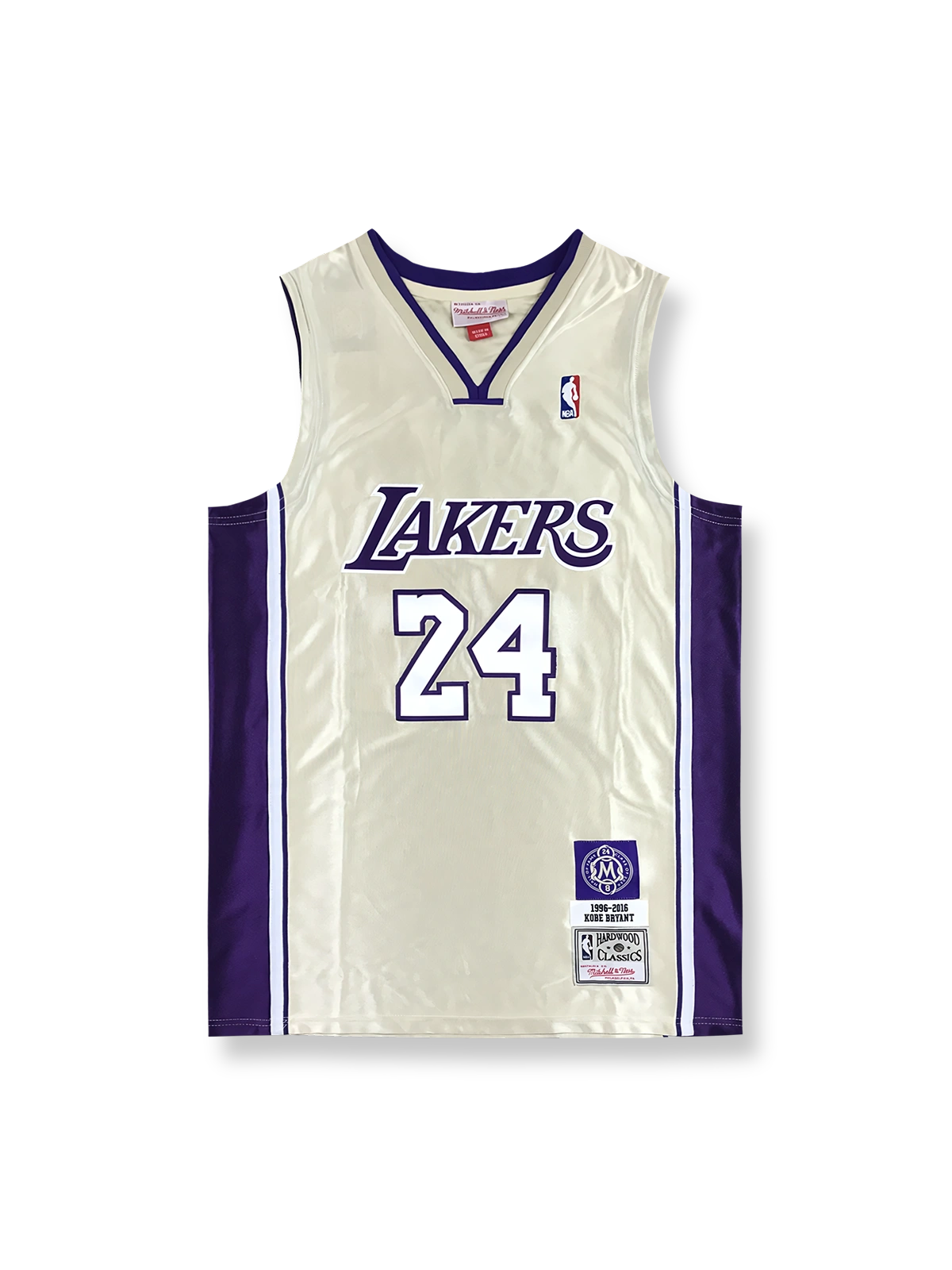 1996-2016年 ロサンゼルス・レイカーズ ホーム ユニフォーム コービー・ブライアント 24番 殿堂入り記念モデル