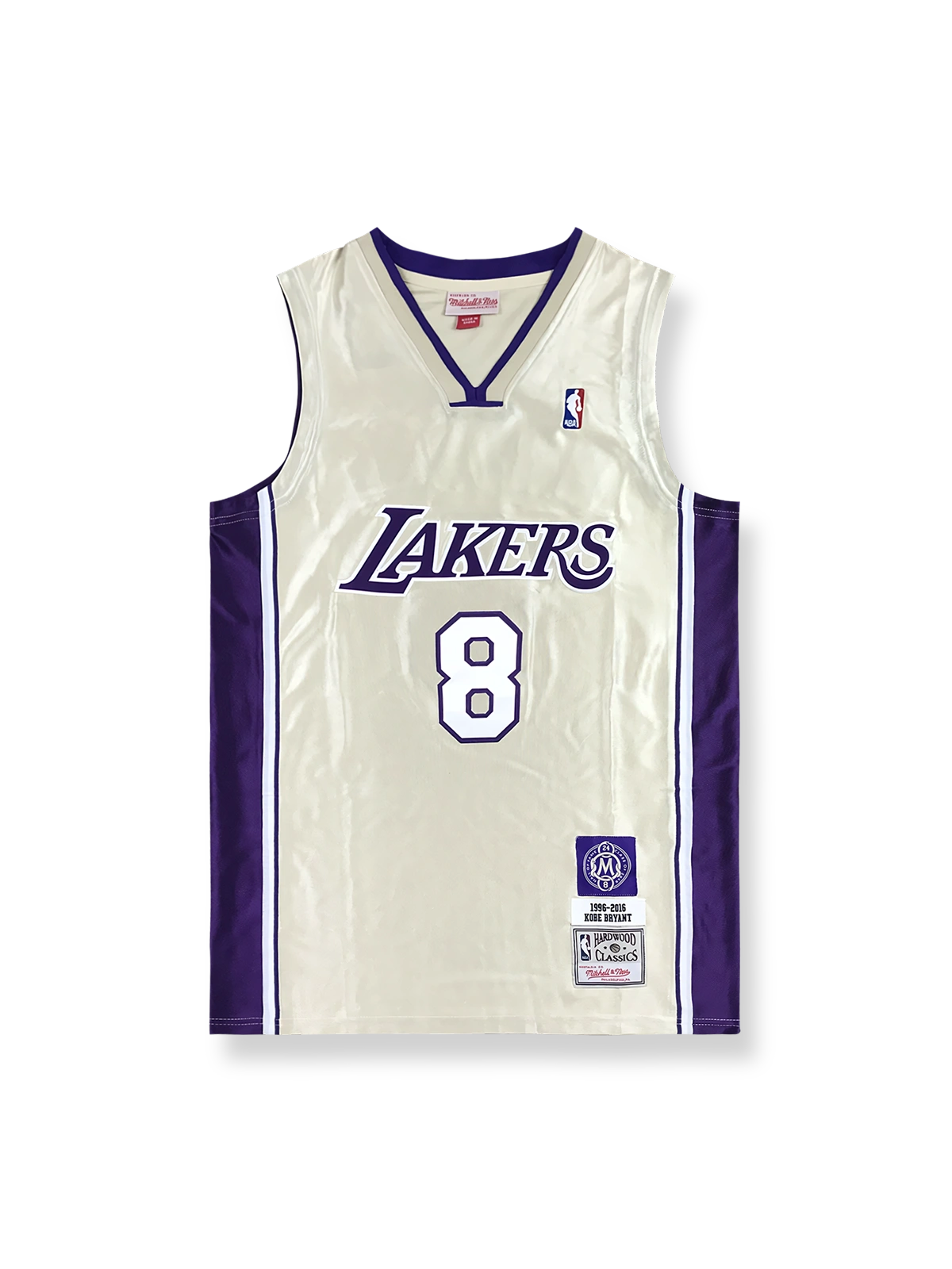 1996-2016年 ロサンゼルス・レイカーズ コービー・ブライアント 8番 殿堂入り記念ユニフォーム ホワイト／パープル