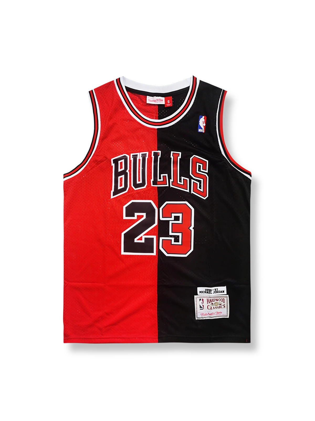 1996-97年 シカゴ・ブルズ スペシャルエディション ジョーダン 23番 レッド×ブラック バスケットボールジャージ