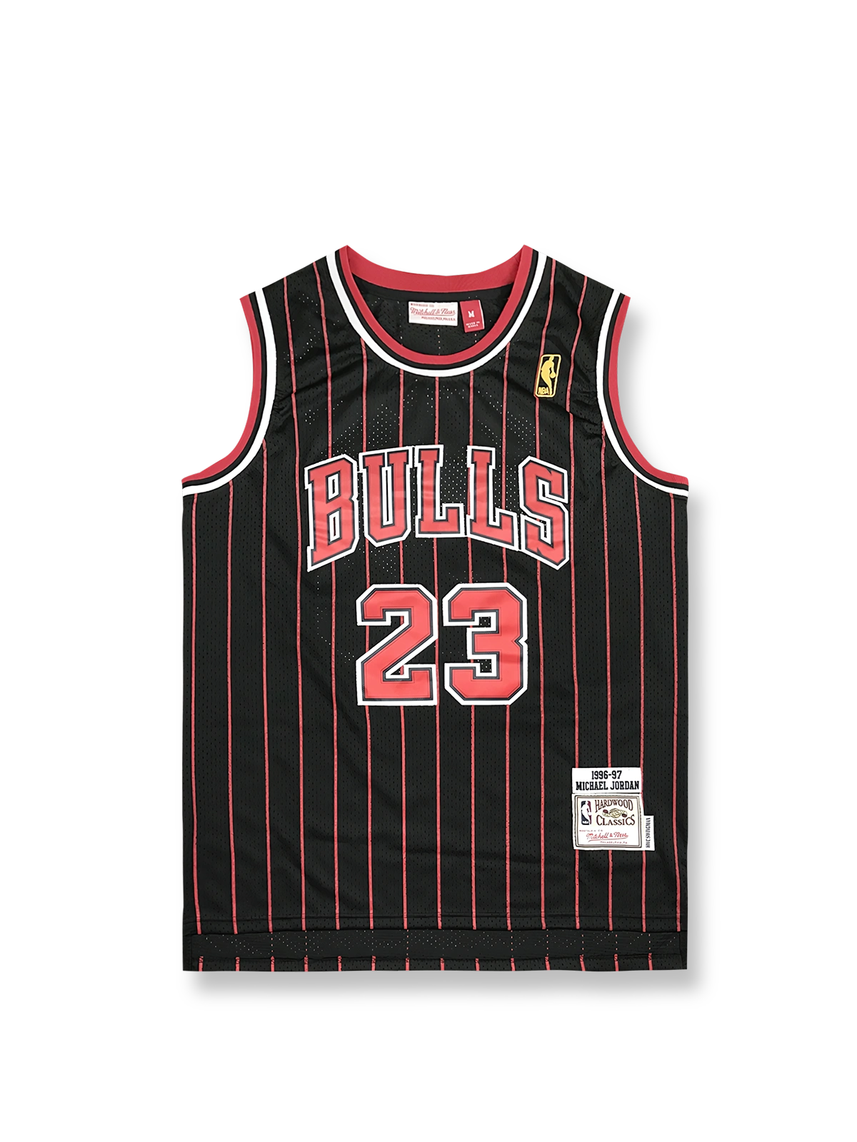 1996-97年 シカゴ・ブルズ ジョーダン 23番 ブラックピンストライプ ユニフォーム