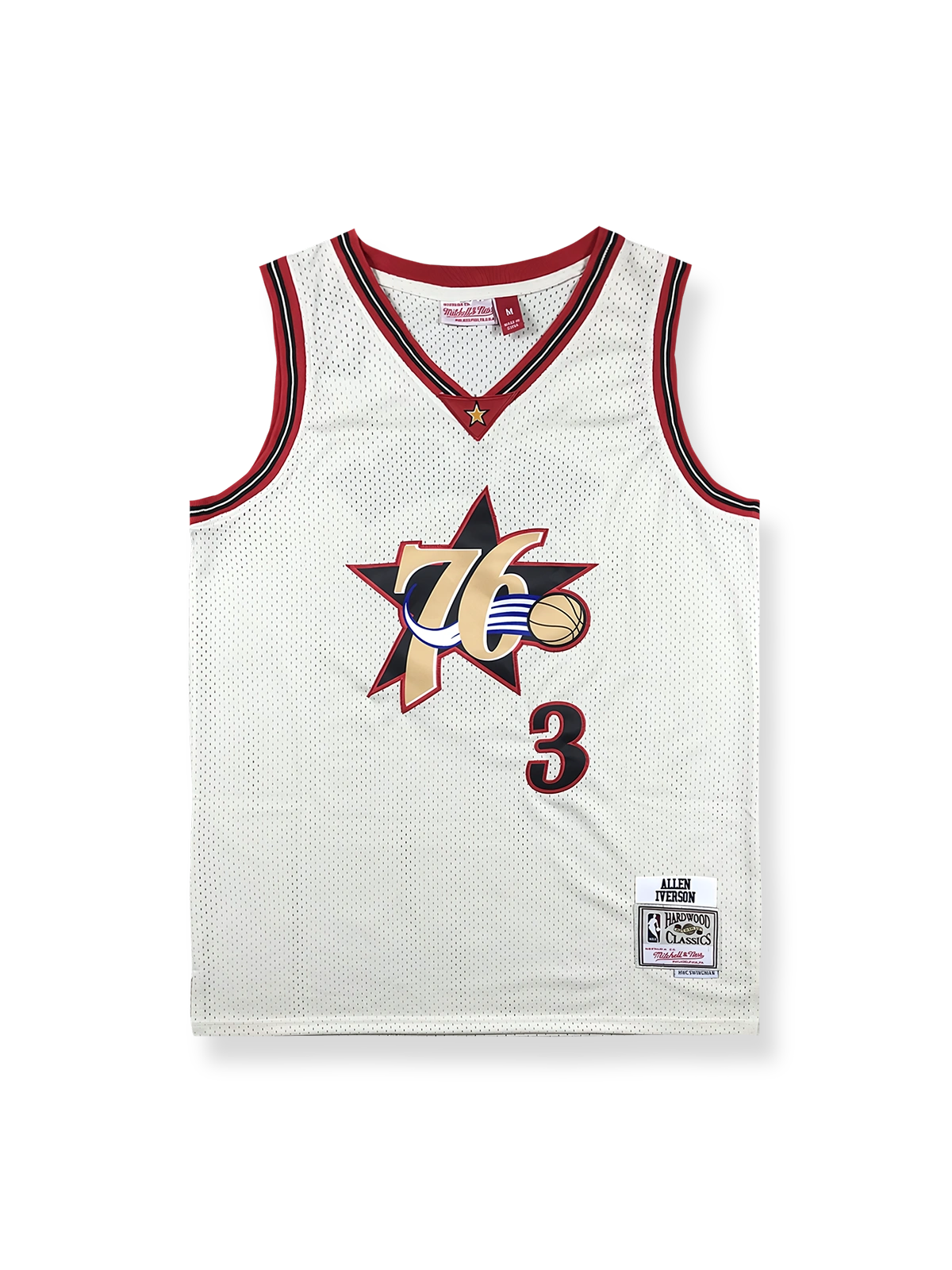 1996-97 フィラデルフィア・セブンティシクサーズ ホーム ジャージ アイバーソン 3番, ヴィンテージ バスケットボール シャツ