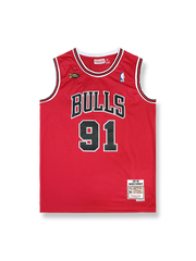 1997-98年 シカゴ・ブルズ ロッドマン 91番 ファイナル仕様ユニフォーム