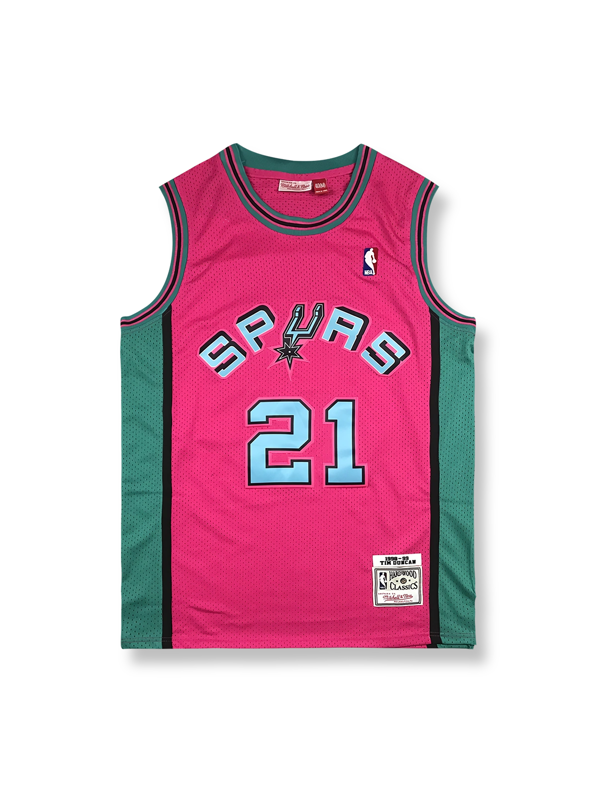 1998-99年 サンアントニオ・スパーズ ホームジャージ ティム・ダンカン 21番 ヴィンテージバスケットボールシャツ