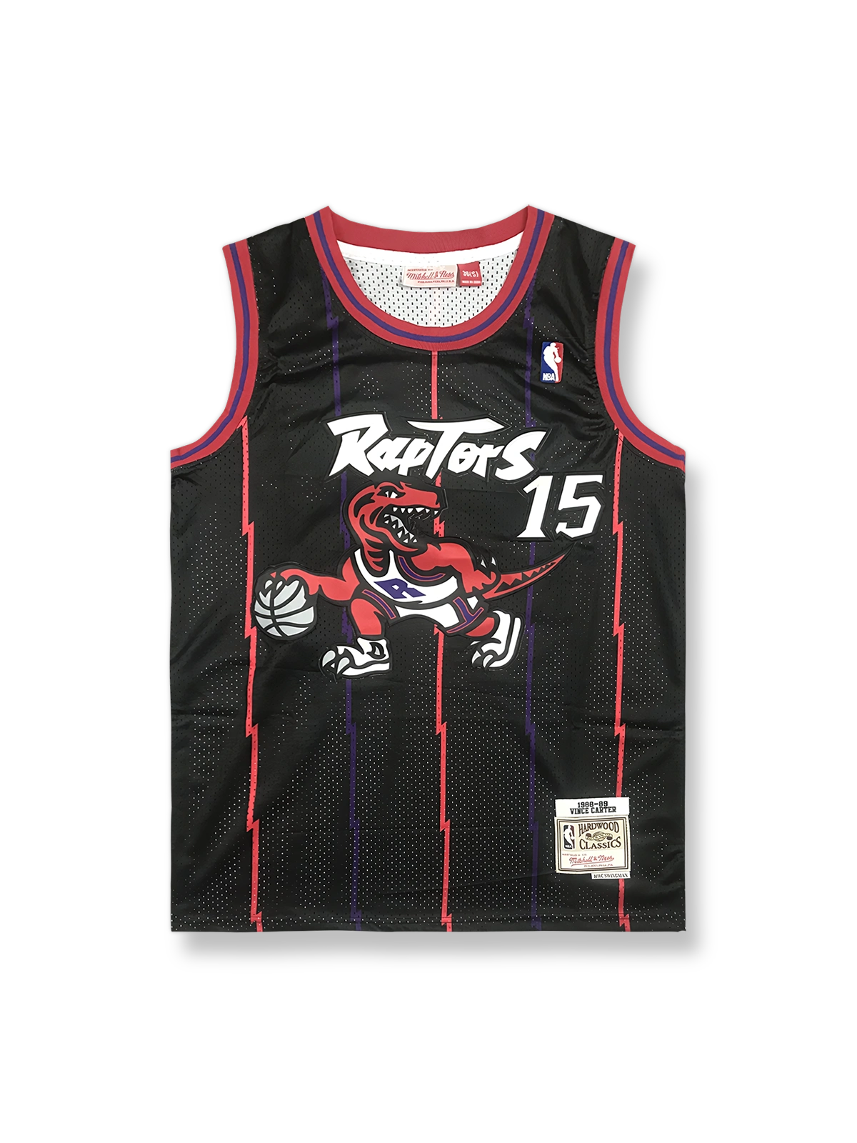 1998-99年 トロント・ラプターズ アウェイ ユニフォーム ヴィンス・カーター 15番、ヴィンテージバスケットボールシャツ