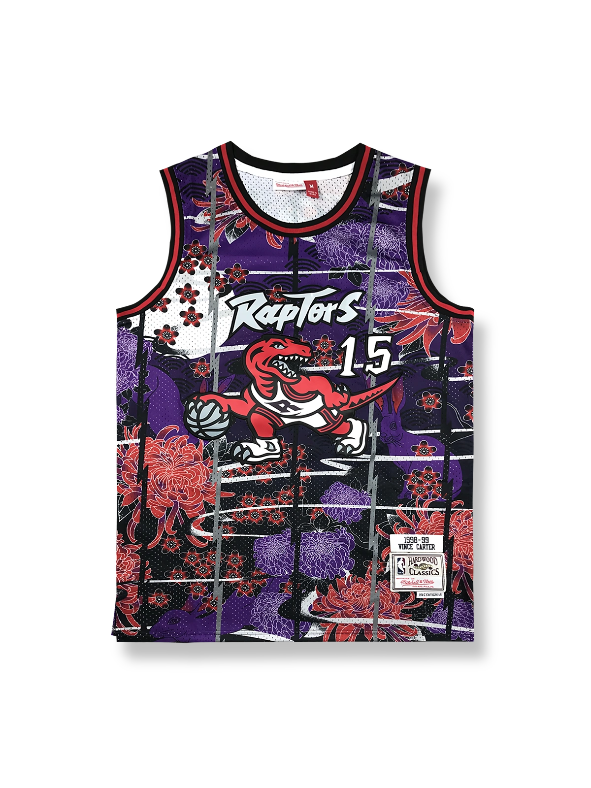 1998-99年 トロント・ラプターズ ホーム ユニフォーム ヴィンス・カーター 15番、卯年スペシャル、ヴィンテージバスケットボールシャツ