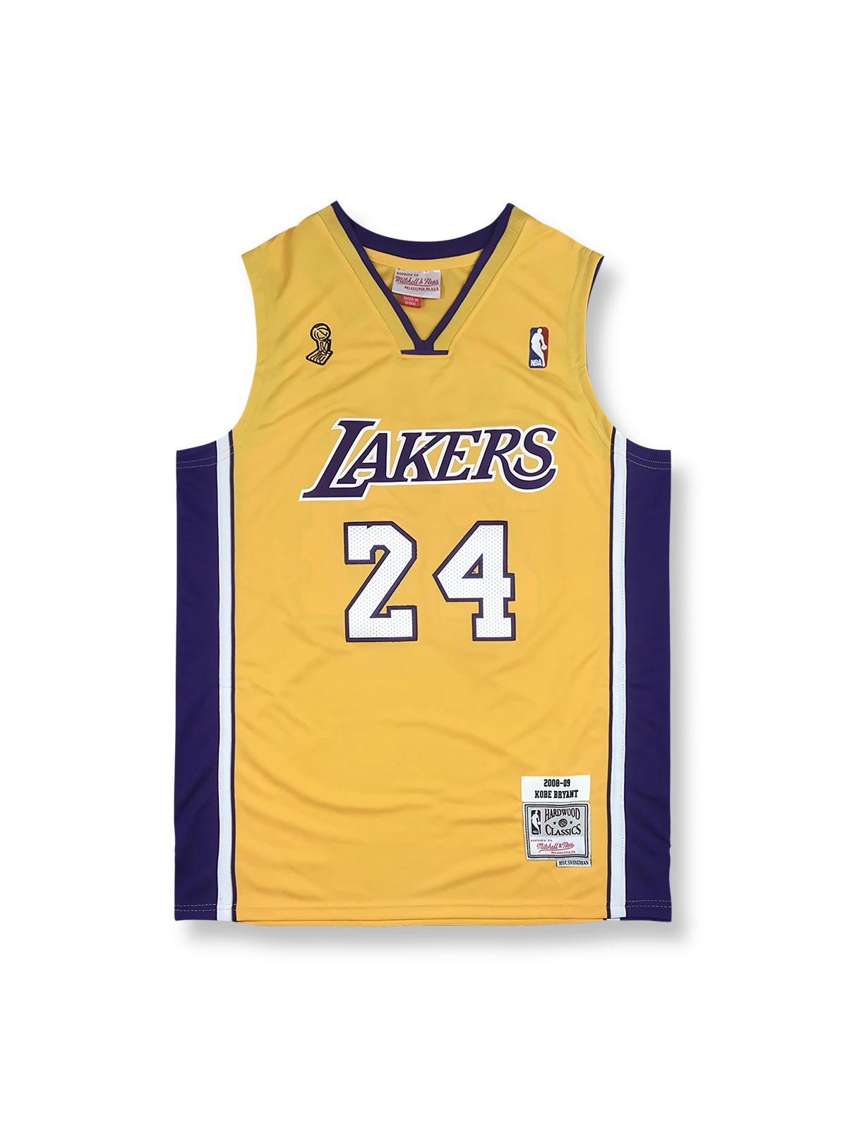 2008-09年 ロサンゼルス・レイカーズ ホーム ユニフォーム コービー・ブライアント 24番 ファイナル仕様、ヴィンテージ バスケットボールジャージ