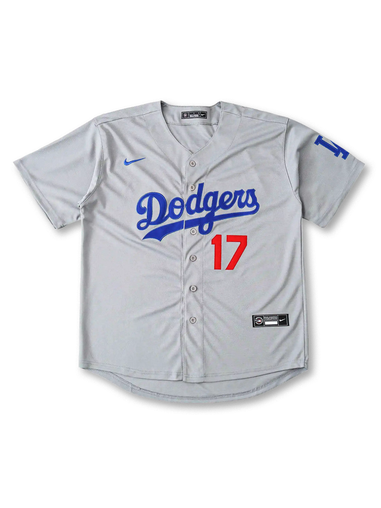 2025年 ロサンゼルス・ドジャース アウェイ 大谷翔平 17番-BASUKO